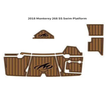 2018 Monterey 268 SS Úszni Platfrom Step Pad Hajó EVA Hab Ál Teak Fedélzeti Emelet