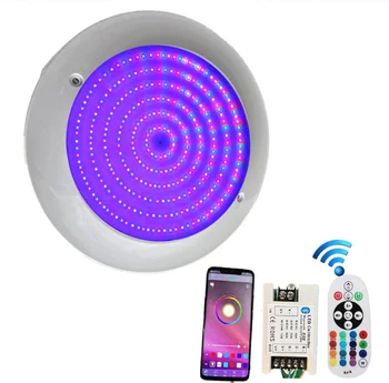 27w jelű RGB LED-Medence Fény IP68 Vízálló 12V Szabadtéri Beágyazott Falra szerelhető Víz alatti Lámpa Tó LED Piscina Luz Spotlight
