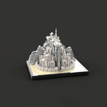 Egyéni Sorozat Játékok építőelem-Modell MOC Midi Skála Torony Gondor Épület Dísze DIY Gyermekek Születésnapja Karácsonyi Ajándék