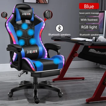 Játék szék, irodai szék PU bőr szék, ergonomikus, állítható racing szék, forgatható számítógép szék RU Raktár freeshipping