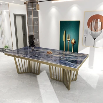 Luxus Északi Tervező Kis Lakás, Otthon, Étkező Asztal Szett Lappal Asztalok, Modern, Egyszerű, Nappali, Étkező Asztal