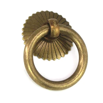 Réz húzza a gyűrű Kínai antik tiszta réz bútor szekrény ajtaját gyűrű egyszerű réz gyűrű fiókban hagyományos Kínai orvoslás