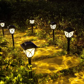 Swiatla Solar Kültéri Lámpa LED-es Retro Napelemes Kerti Lámpák Haza Vízálló Park Lawn Út Táj Dekoratív Világítás