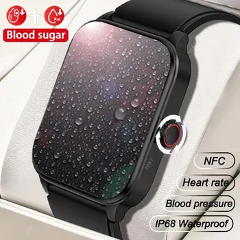 Új Férfi egészségügyi smartwatch EKG+PPG vércukorszint, a Vér oxigén monitoring NFC Bluetooth Hívás HRV Monitoring Női smartwatch