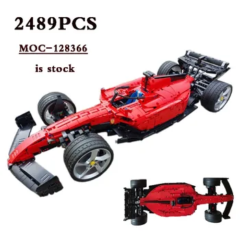 Új MOC-128366 F1-75 Klasszikus S Racing 2489 Darab 42143 Módosított Építési Játékok, építőelemek Fiúk Játékok, Születésnapi Ajándékok