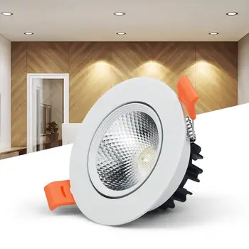 110V, 220V LED lámpa Izzó COB LED Mennyezeti Spot Világítás LED Beépíthető 5W 7W 9W 12W 15W 18W Otthon Hálószoba Konyha Piac