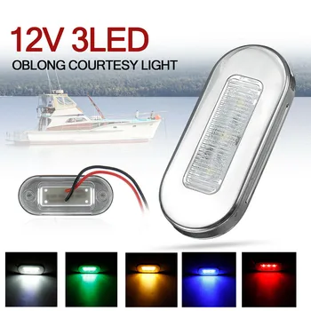 2db 12V LED Jóvoltából Fény Mount Yacht Tengeri Hajón Fedélzeti Kabin Lámpa Vízálló oldalsó helyzetjelző lámpa, hátsó lámpa, jelzőfény