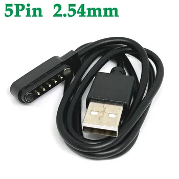 5 Pin Erős Mágneses Nézni Felelős Kábel USB Töltési Vonal Kötél Fekete-Fehér Színű Kompatibilis Intelligens Órák Univerzális