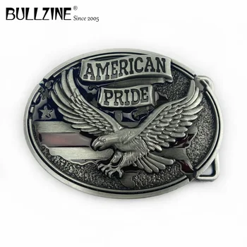 A Bullzine Amerikai büszkeség Sas övcsat a ón befejezni FP-03339 alkalmas 4cm széles öv