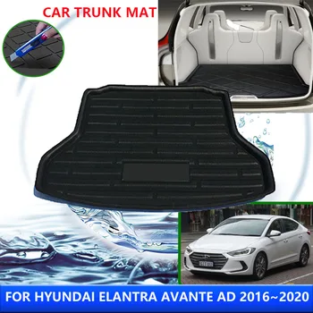 A Hyundai Elantra Avante HIRDETÉS 2016~2017 2018 2019 2020 Autó Hátsó Csomagtartó Protector Pad Vízálló Bélés nyálkásodásgátló Mat Accessorie
