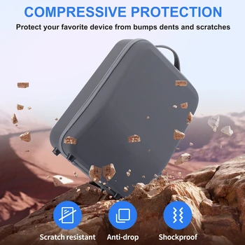 A PS5 VR2 többfunkciós hordozható hordozható tároló táska képes tárolni PSVR2 szemüveg+kezelni ütésálló tömörítés tároló táska