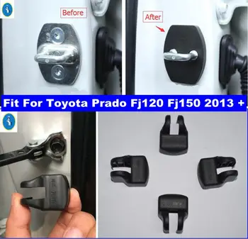 Autó Belső Kiegészítők, Belső Ajtó Abba A Rozsda Vízálló & Lock Védő Fedél Készlet Alkalmas Toyota Prado Fj120 Fj150 2013 - 2020