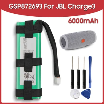 Csere Akkumulátor GSP872693 03 GSP1029102A 6000mAhh A JBL Charge3 Díj 3 a Bluetooth Kültéri Hangszóró Akkumulátorok