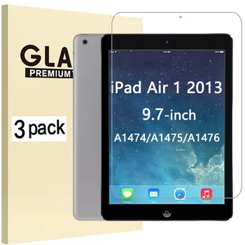 Edzett Üveg Apple iPad Air 9.7 2013 (Levegő 1) A1474 A1475 A1476 Anti-Semmiből Teljes Lefedettség képernyővédő fólia Tabletta Film