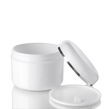 Egyértelmű Utazási Cream Krém Kozmetikai Konténer Újratölthető Palackok Fehér Műanyag Üres Smink Jar Pot 300g Műanyag Dobozban