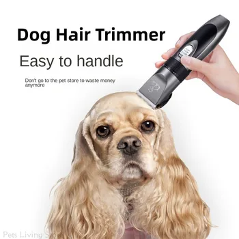 Elektromos Pet Haj Trimmer USB Újratölthető Kutya Hajvágás Ápolás Eszköz, Professzionális Kutya Haj Clipper Borotválkozás Vágás Eltávolító