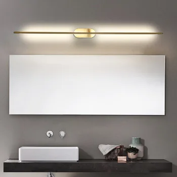 Fürdő LED fenti tükör Egyszerű Forgatható Dekor, Fali Lámpa Hiúságból Hálószoba, Fürdőszoba, Wc, Belső Hosszú világítótestek