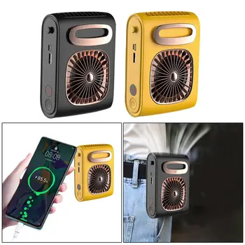 Hordozható Elektromos Rajongók Levegő Hűtő Hűtő Mini USB Tölthető Kézi Szabadtéri Néma Kezét Neckband Zsebében Ventilador