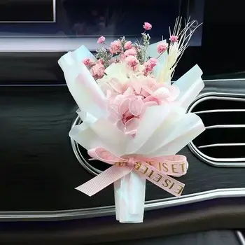 Kézzel készített Szárított Virág, Autó, Aromaterápiás High-end Autó Parfüm Ins Női Levegő Kilépő autós Dísztárgyak, Dísztárgy