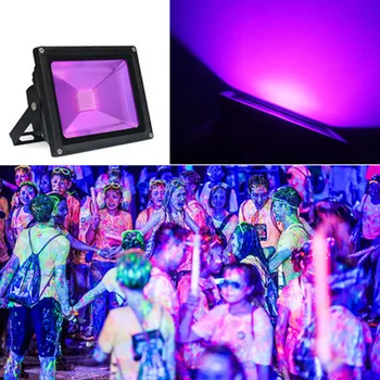LED lila fény emberi test indukciós árvíz fény, buli, party színpadi világítás, akvárium, test festés UV fény