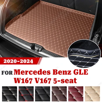 Magas Edge Design Kocsi Csomagtartójában Szőnyeg Mercedes Benz GLE Osztály 5-Ülés W167 V167 350 450 580 2020 2021 2022 2023 2024 Autó Tartozékok
