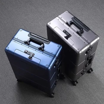 Minden Alumínium Agnesium Alufelni Bőrönd Üzleti Trolibusz Esetében Hordozható Front Megnyitása 20 Hüvelyk 24