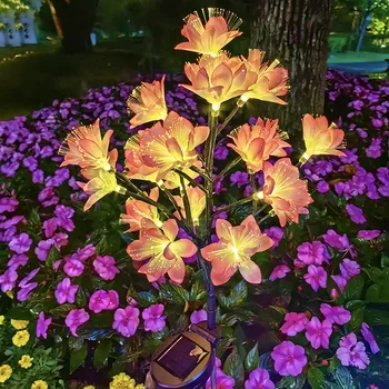 Napenergia Kamélia Virág, Fény, Kültéri Vízálló Kert, Napfény Dekoratív Táj Virágok Háztáji Fél Solar Lámpa Dekoráció