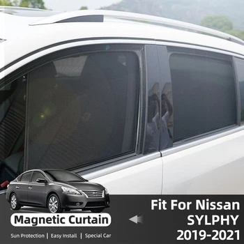 Nissan Sentra Sylphy B18 2020 2021 2022 2023 Mágneses Autós Napellenző Első Szélvédő Keret Függöny Hátsó Oldalsó Ablak Nap Árnyékban