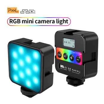 Pixel S1 RGB LED-es Zseb Fényképezőgép Fényt Szakmai Hordozható Fotózás Fény Önarckép Fény CCT 2500-9500K DSLR fényképezőgép