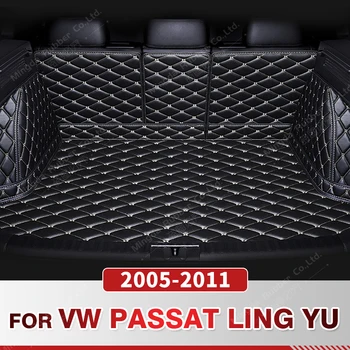 Teljes Lefedettség Csomagtartóban Szőnyeg VOLKSWAGEN VW Passat Ling Yu 2005-2011 10 09 08 07 06 Autó fedezet Pad Belső Védő Kiegészítők