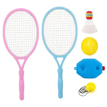 Tenisz Edzés Labda Készlet Teniszlabda Gép Hordozható Tenisz Felszerelés, Önálló Gyakorlat, Beleértve A String Labdát Teniszütő