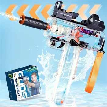 Uzi Elektromos Vízmelegítő Fegyvert Gyermekek Műanyag Hűvös Nyári Játékok Víz Blaster 2023 Szórakoztató Játékok