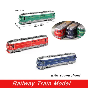 Vasúti Modell ABS Műanyag Jármű Játékok Mérete 23*5*3cm Gyűjtemény, Szülinapi Ajándék a Gyermekek számára Hanggal, Lámpák 1piece