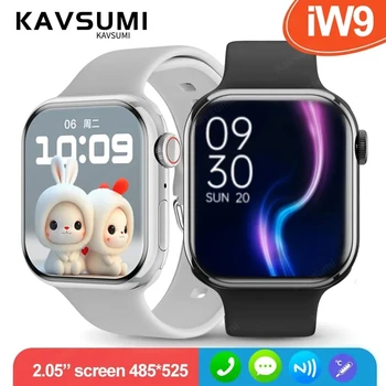 Vigyázz 9 Okos Órák testhőmérséklet Bluetooth Hívás NFC GPS Sport tracker Fitness Nők Sorozat 8 smartwatch Apple Android