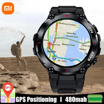 Xiaomi Új GPS-Pozíció Intelligens Karóra Katonai Szabadtéri Sport, Fitness Swiming Karkötő Hívás Emlékeztető pulzusmérő Smartwatch