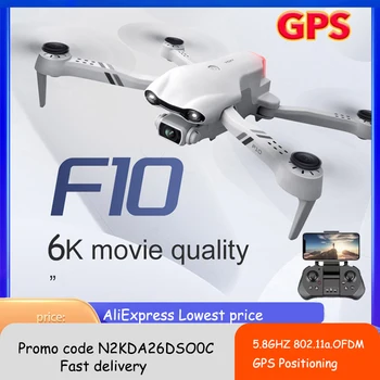 Új F10 Szakmai GPS Drón, 6K HD Kettős Cmera 2000M Repülési Távolság, Intelligens Elhelyezése Vissza Quadcopter RC Drón