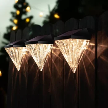 Új LED Kültéri Napelemes Fali Lámpa Kerti Villa Udvarban, Verandán Táj Dekoratív Lámpa Fel-Le Világító Fali Mosógép Fények
