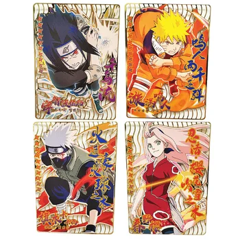 Új Naruto Uzumaki Naruto Ritka Fém Gyűjtemény Kártya Tcg Gyermek Anime Rajzfilm Játék Party Társasjáték Kawaii Születésnapi Ajándékok